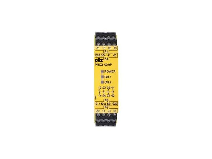 PILZ PNOZ s4 24VDC 3 n/o 1 n/c Part No:750104